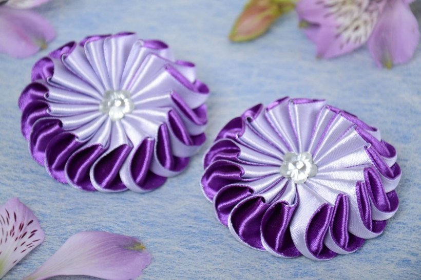 Резинки для волос из лент