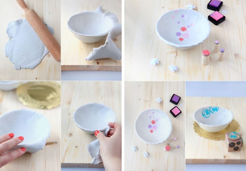 Посуда из холодного фарфора своими руками