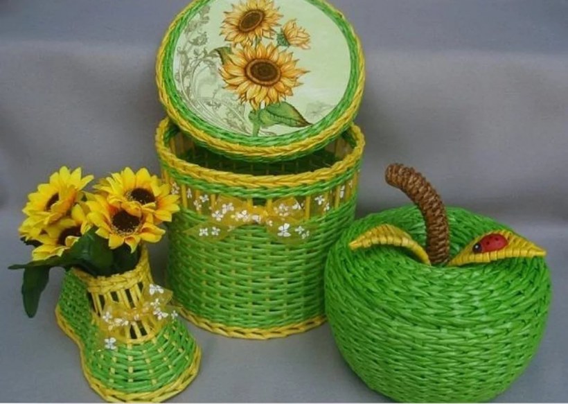 Изделия из бумажных трубочек