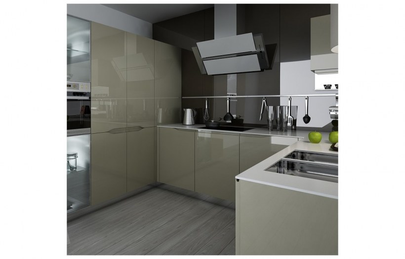 Кухонные фасады с фрезерованной ручкой