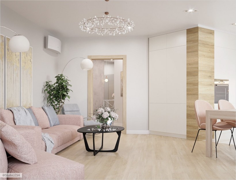 Светлые пастельные тона в интерьере