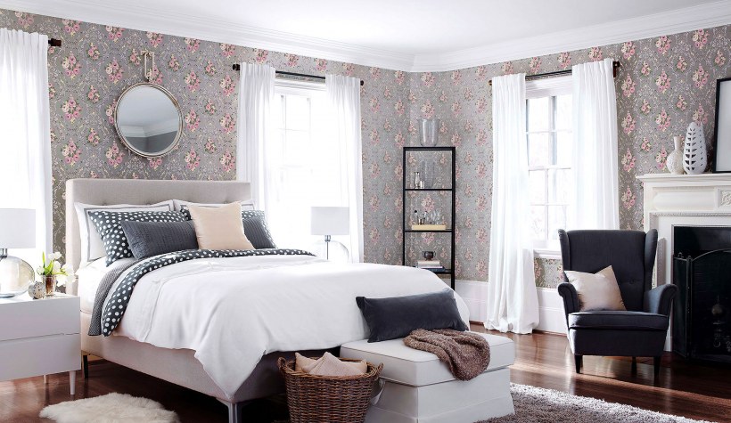 Спальня икеа в интерьере белая