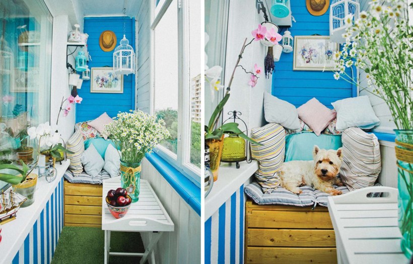 Голубой балкон