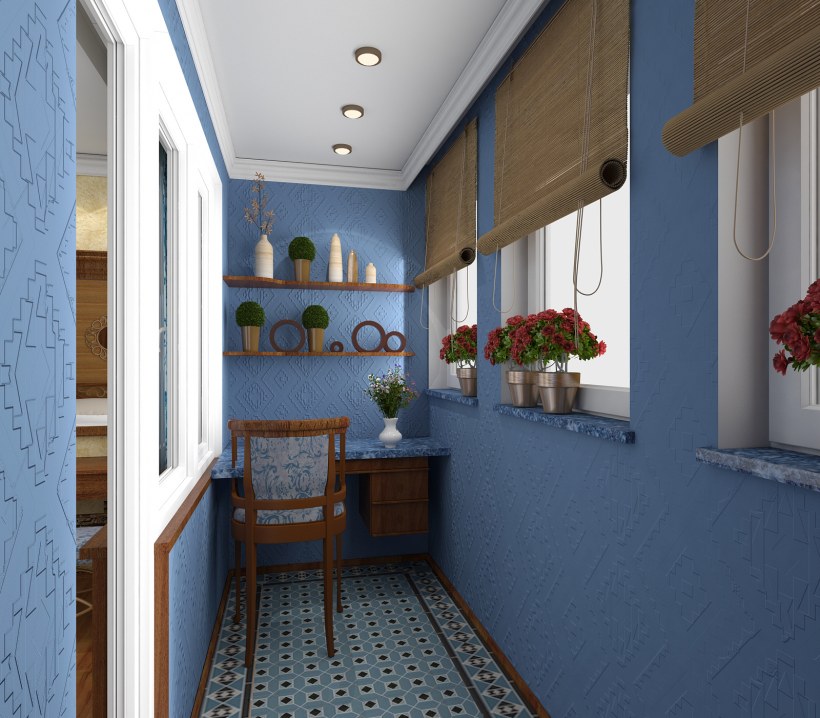 Интерьер лоджии