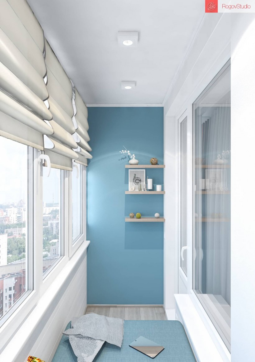 Крашеный балкон