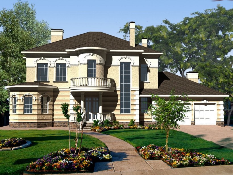 Классические фасады домов