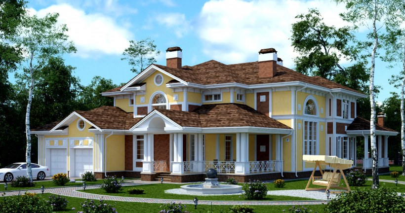 ТОПДОМ экстерьер неоклассический