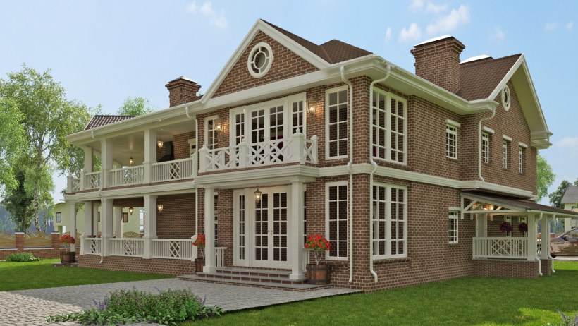 Коттедж в классическом стиле