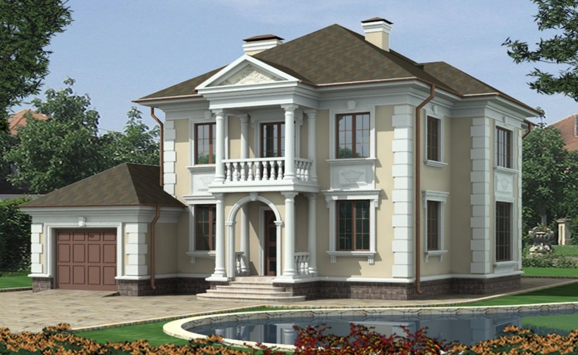 Одноэтажная усадьба Неоклассика