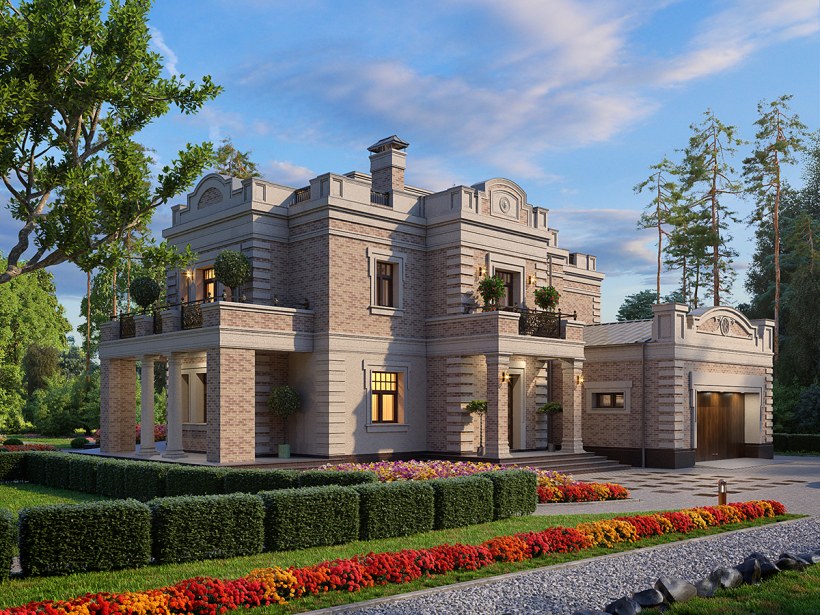 Коттедж в классическом стиле