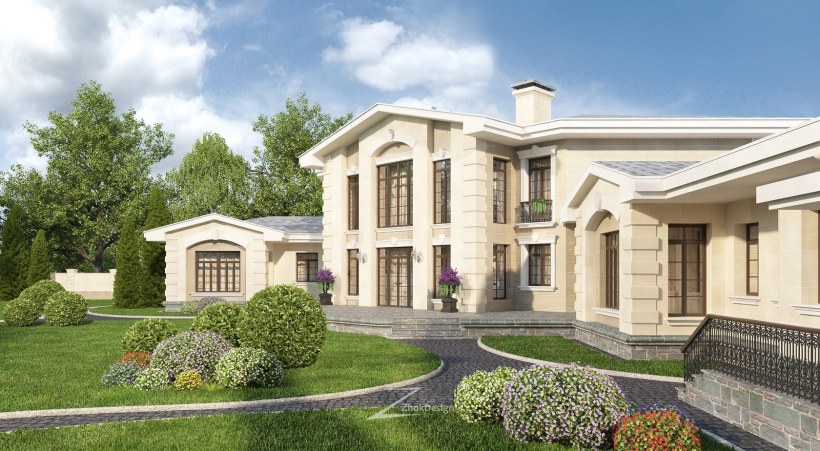 Коттедж 200 кв.м в стиле Ампир