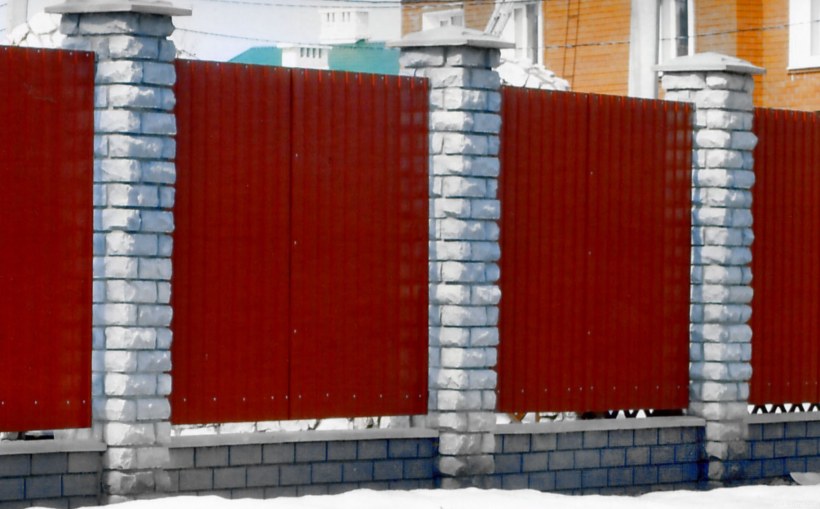 Забор из профнастила 3011