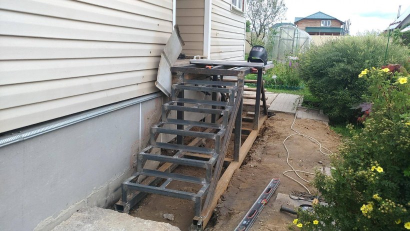 Крыльцо для бани