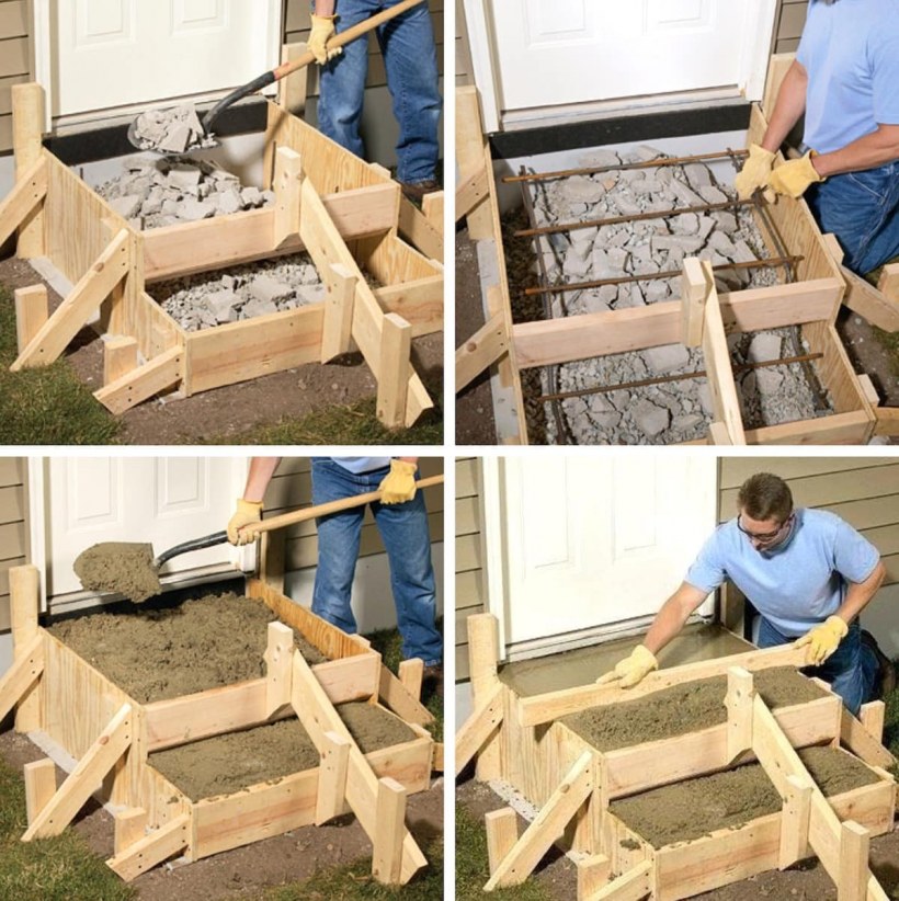 Постройка крыльца из дерева