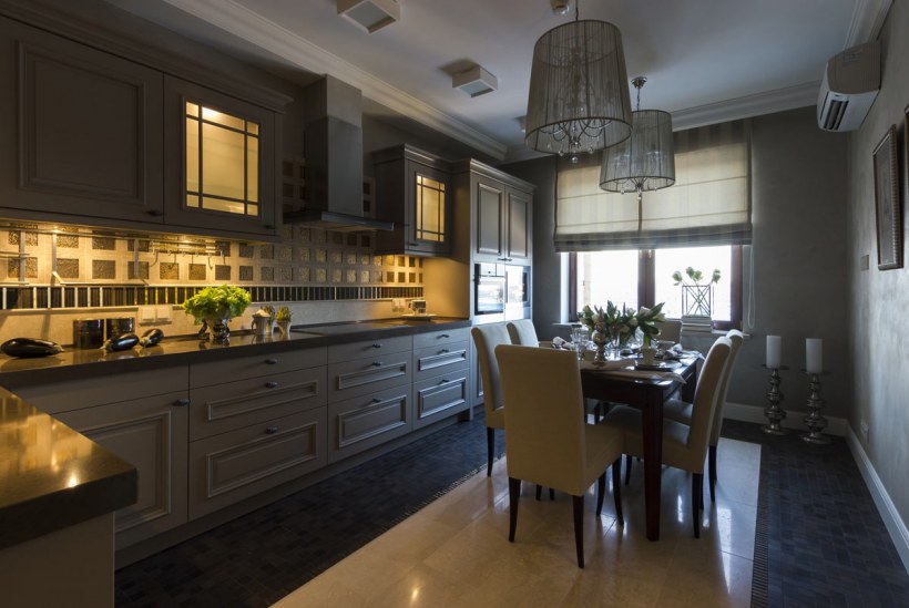 Американская кухня интерьер