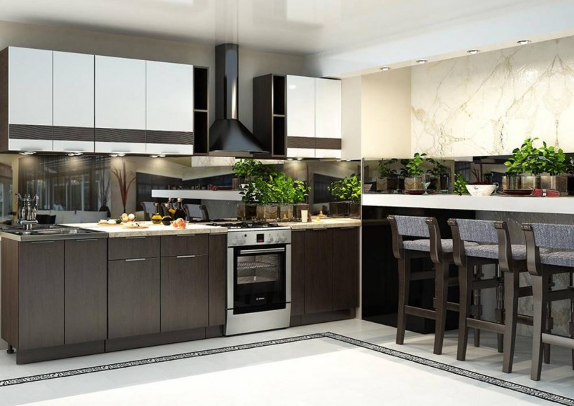 Кухня венге в интерьере