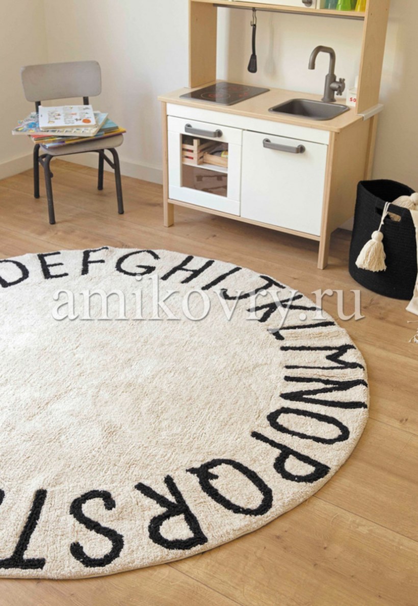 Ковер Lorena canals круглый алфавит Round ABC