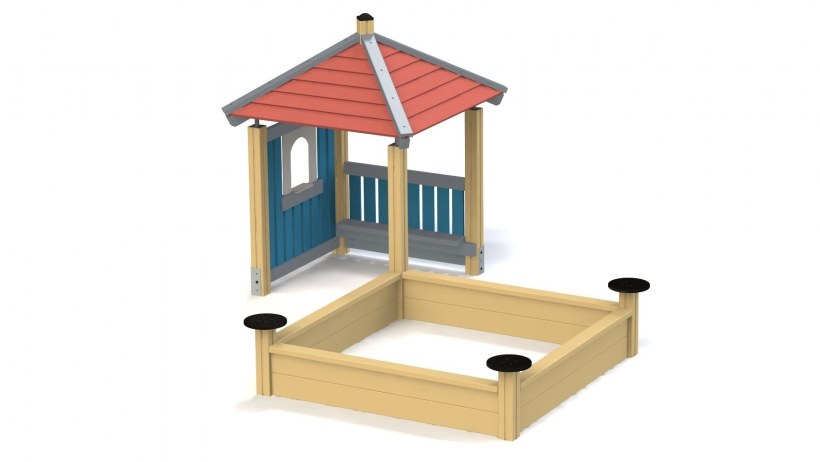 Игровой модуль песочница с домиком