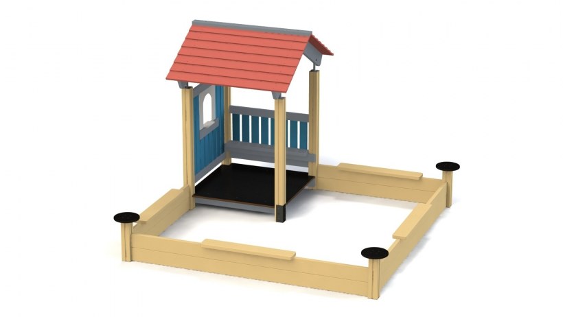 Игровой модуль "песочница с крышкой Тип 2" /1 шт.