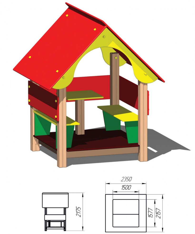 Домик с песочницей для детей своими руками чертежи и размеры