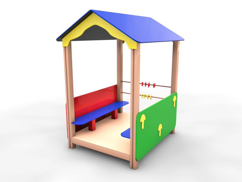 МФ 5.242 домик-беседка коралл