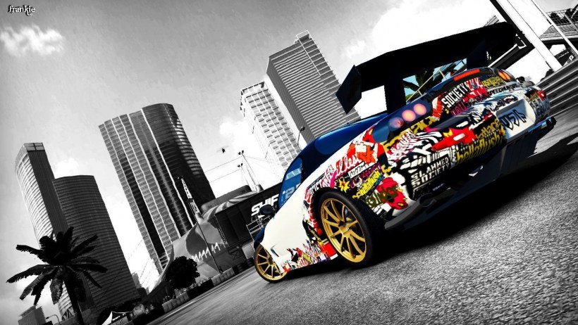 Синий Огненный череп