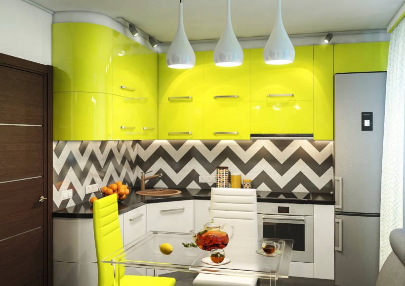 Маленькая желтая кухня