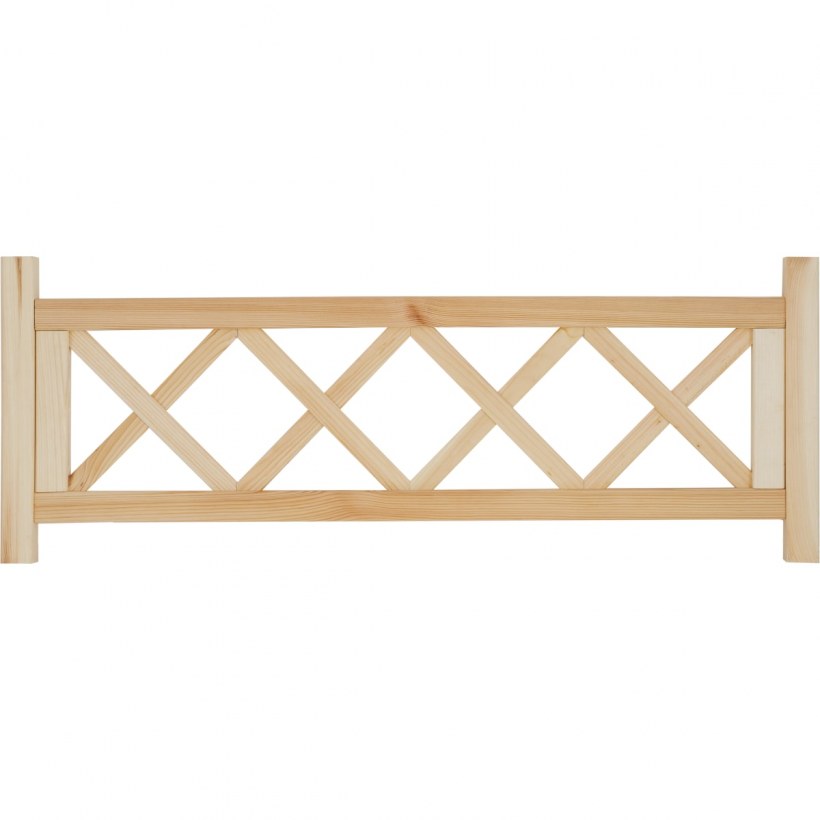 Забор штакетник декоративный l=2м, h=21см (4шт по 50см и 8 ножек)