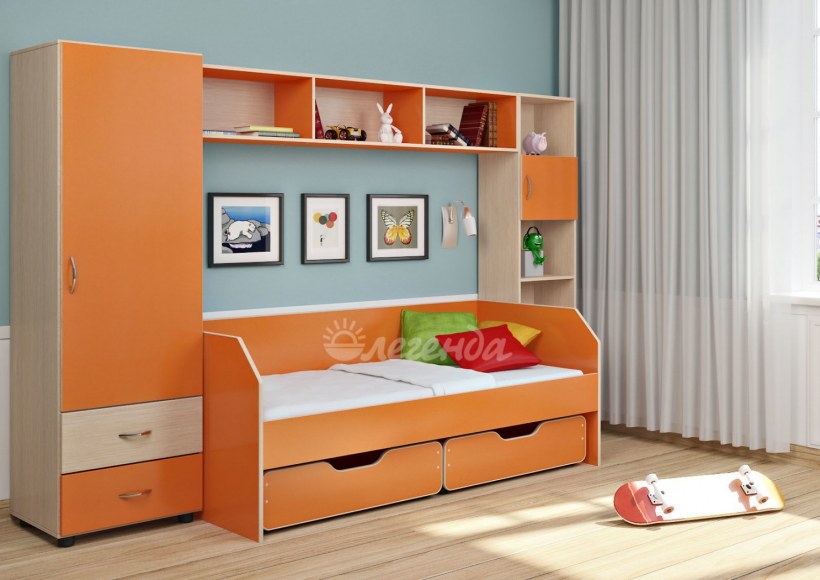 Детская стенка с кроватью