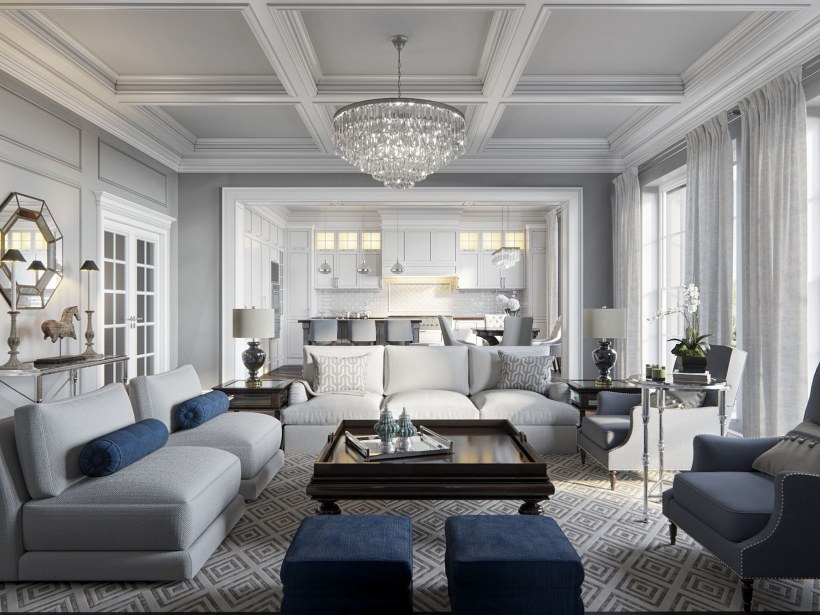 Американский дом интерьер