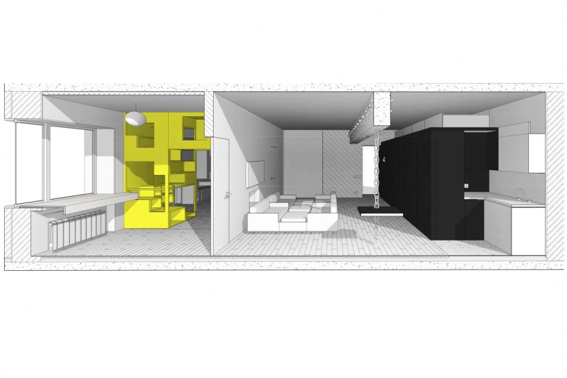 Постирочная дизайн Автокад