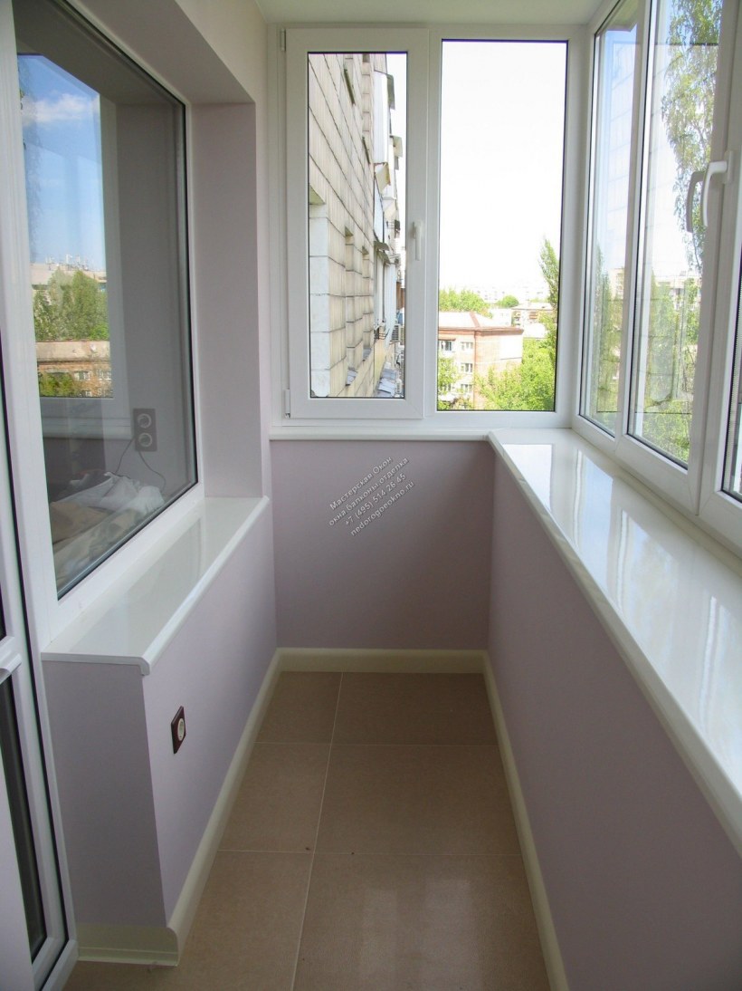 Отделка балкона