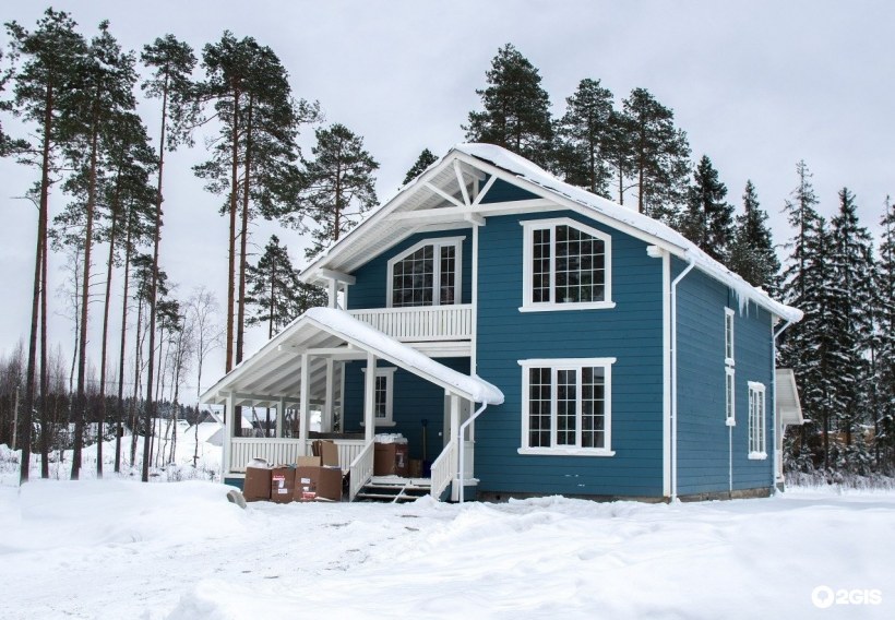 Зимний каркасный дом