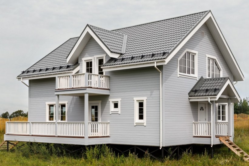 Цвета фасадов каркасных домов