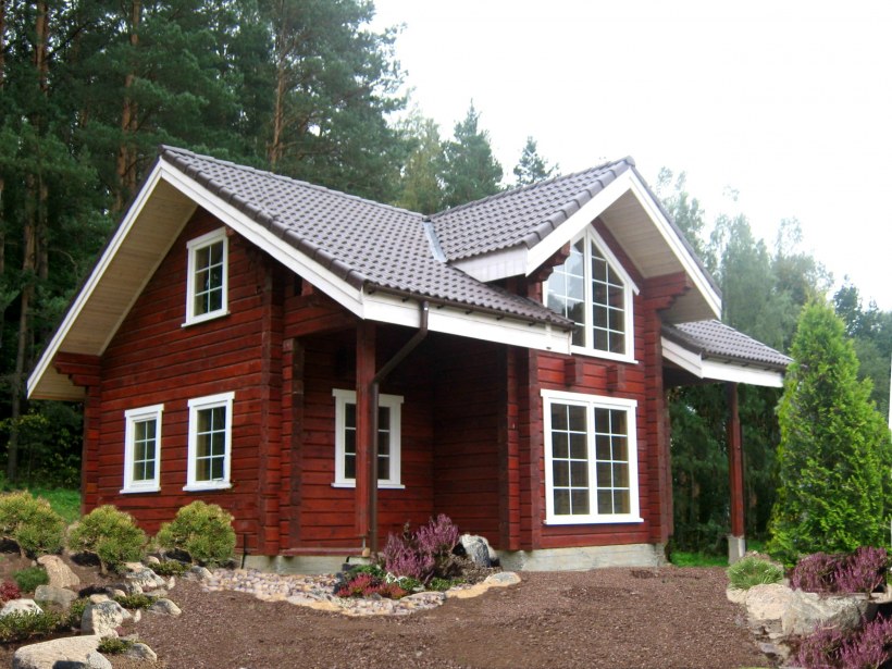 Цветовые решения деревянных домов