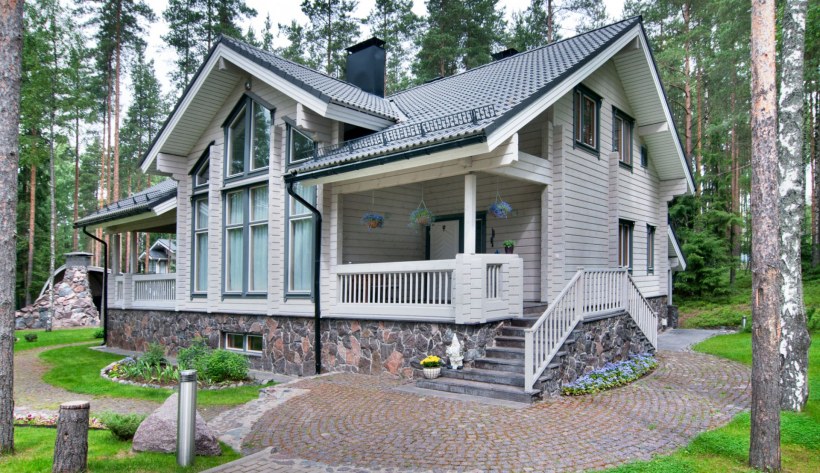 Хонка дома из клееного бруса