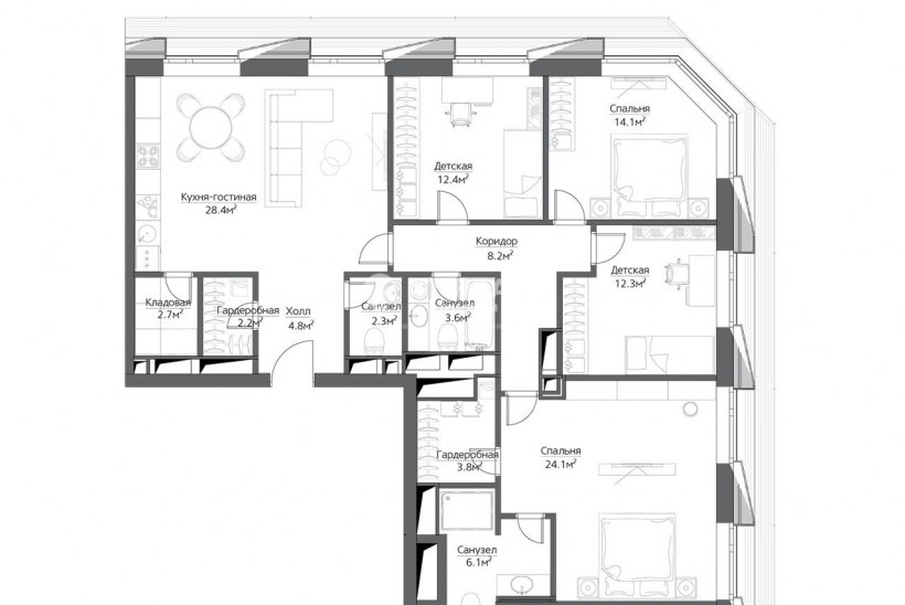 ЖК малая Ордынка 19 планировки