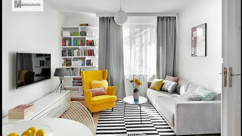 Гостиная Скандинавский стиль 15квм