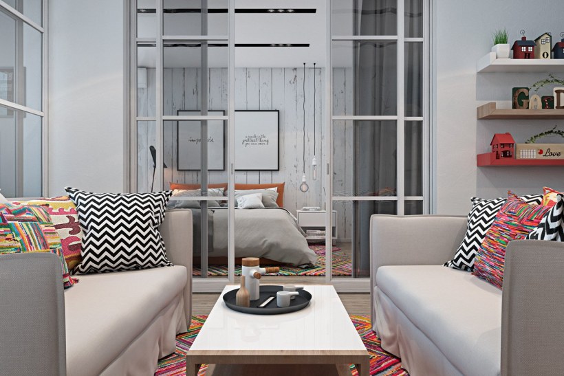 Спальня гостиная икеа