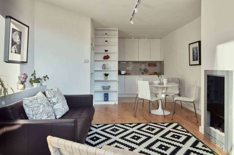 Кухня-гостиная в стиле икея