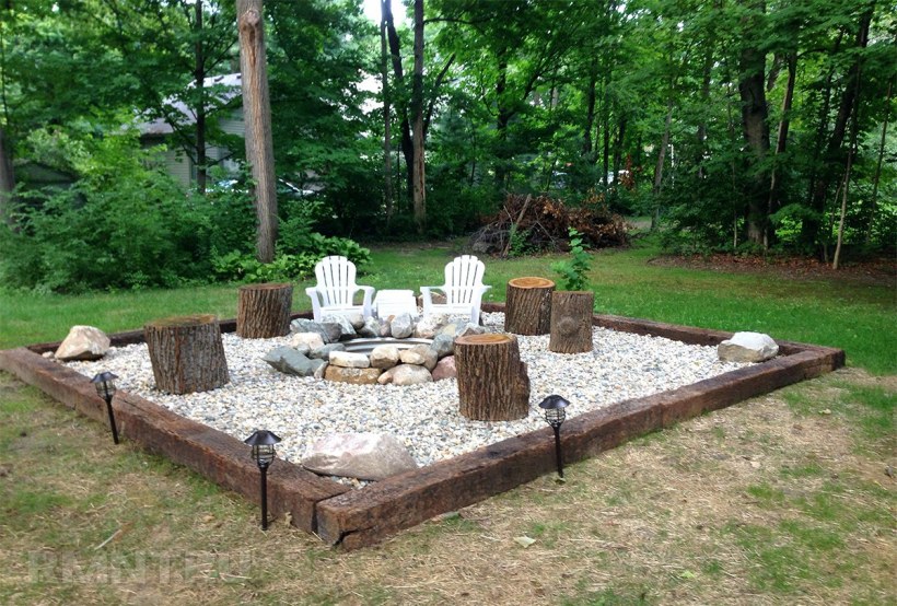 Место для костра на участке