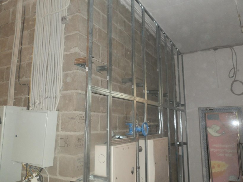 Зашивка стен гипсокартоном