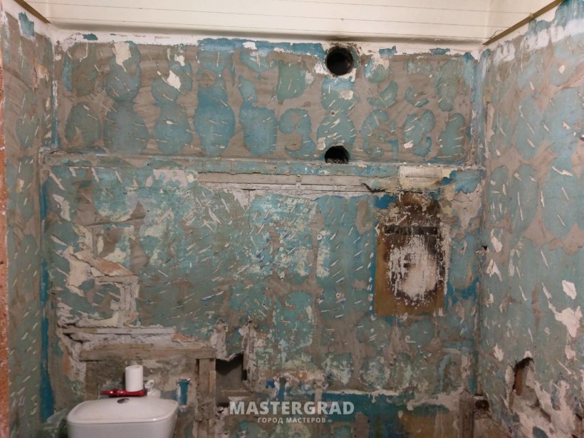 Фальш стена в ванной