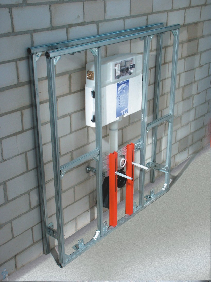 Зашивка инсталляции Геберит гипсокартоном