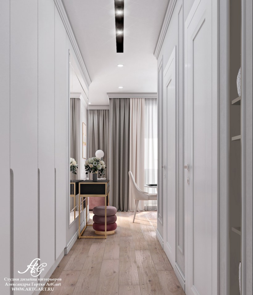 Богатый интерьер однушки