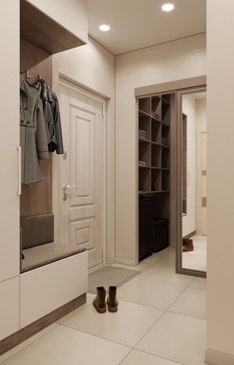 Прихожие для г образного коридора