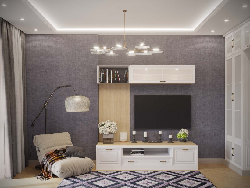 Гостиная неправильной формы