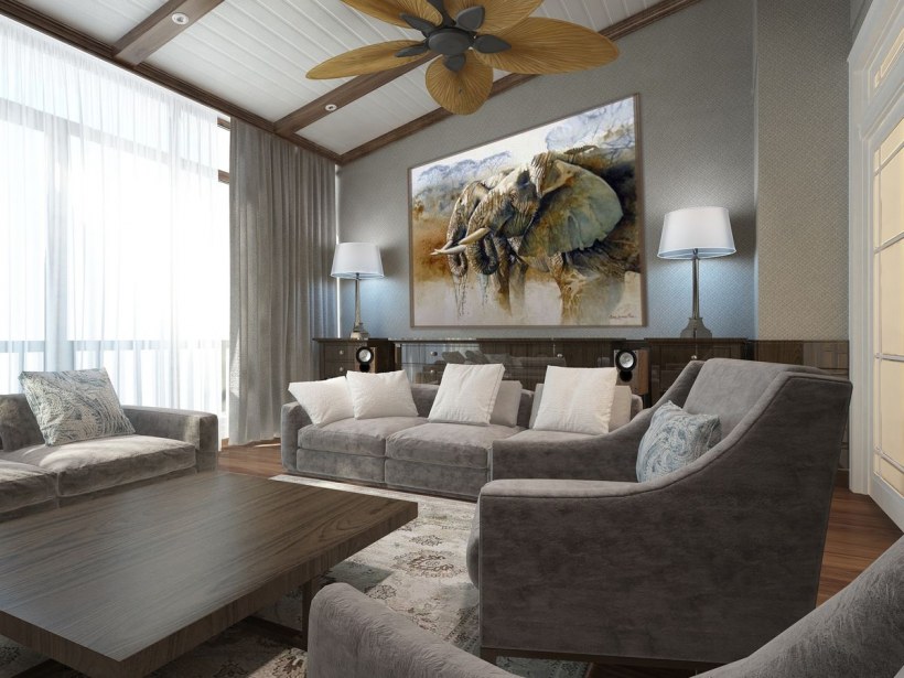 Интерьер гостевой комнаты в квартире