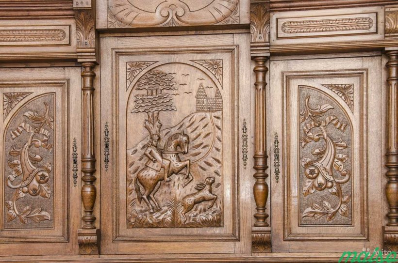 Шкаф купе классика шестидверные патина