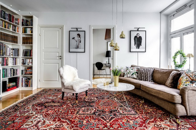 Бабушкин ковер в современном интерьере